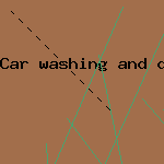 car washing and detailing