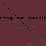 cheap car rentals